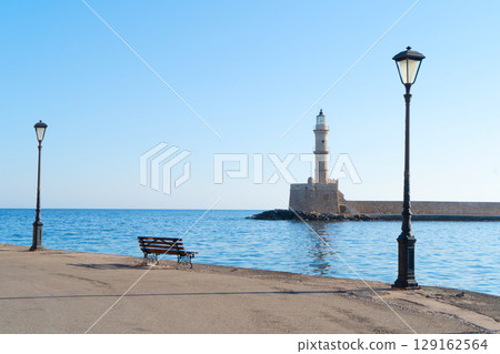 habour of Chania, Crete, Greece 129162564