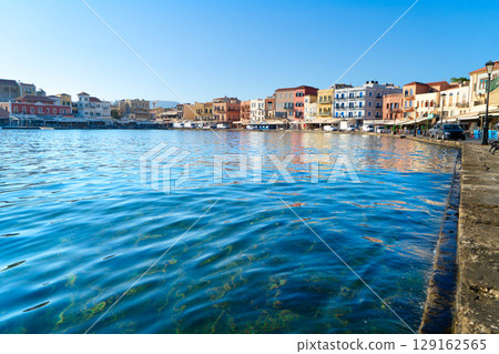 venetian habour of Chania, Crete, Greece 129162565