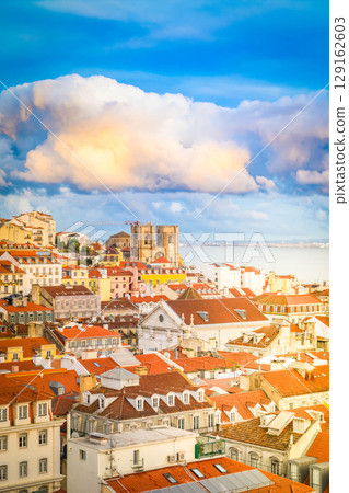 skyline of Lisbon, Portugal 129162603