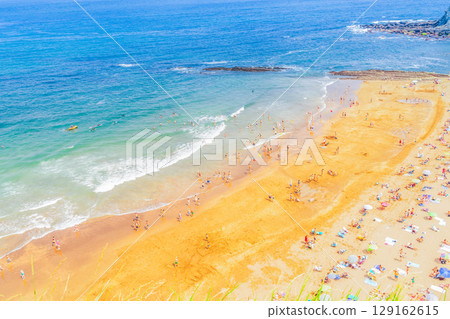 Zumaia coast, Pais Vasco Spain Zumaia coast, Pais Vasco Spain 129162615