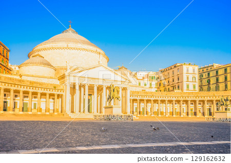 Piazza del Plebiscito, Naples Italy 129162632