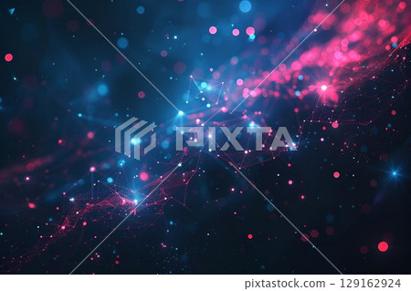 Computer generated image of colorful galaxy with nebula, sky, and more 129162924