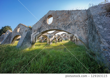 Ruins of the Old Venetian Dockyard, Gouvia, Corfu, Greece Ruins of the Old Venetian Dockyard, Gouvia, Corfu, Greece 129163115