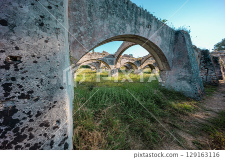 Ruins of the Old Venetian Dockyard, Gouvia, Corfu, Greece 129163116