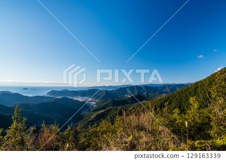 World Heritage Kumano Kodo Iseji "Tsuzurato Pass" Spectacular view from the summit observation deck 129163339