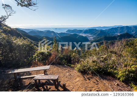 World Heritage Kumano Kodo Iseji "Tsuzurato Pass" Spectacular view from the summit observation deck 129163366