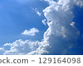 仲夏的天空和升起的雲朵 仲夏的天空和升起的雲朵 129164098