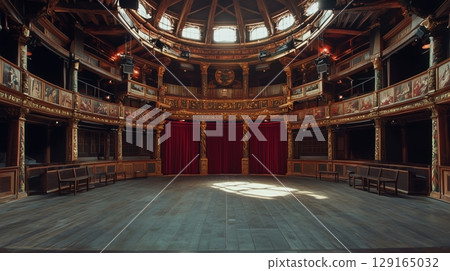 Amphitheater stage and seating 129165032