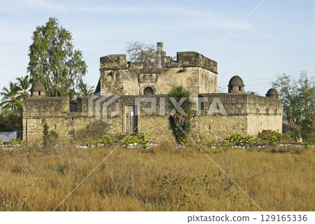 Portuguese fortress in the ghost town of Ibo Island, Quirimbas islands, Mozambique, Africa Portuguese fortress in the ghost town of Ibo Island, Quirimbas islands, Mozambique, Africa 129165336