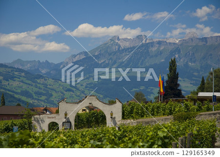 Vaduz, Liechtenstein, Service, Staedle, Switzerland. High quality photo Vaduz, Liechtenstein, Service, Staedle, Switzerland. High quality photo 129165349