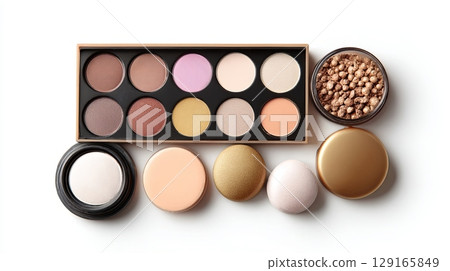 Assorted Makeup Palette and Compact Powders Assorted Makeup Palette and Compact Powders 129165849