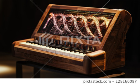 The keyboard of the future played by DNA and light 129166087