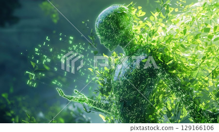 被綠色植物包圍的環境人工智慧 129166106