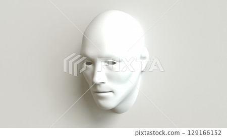 The White face for Abstract Background concept 3d Rendering. 129166152
