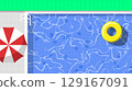 top view of summer swimming pool background 129167091