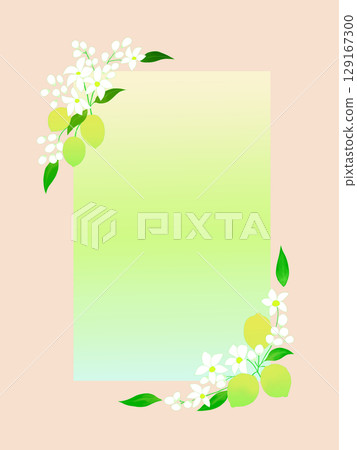 Lemon bouquet frame pink Lemon bouquet frame pink 129167300