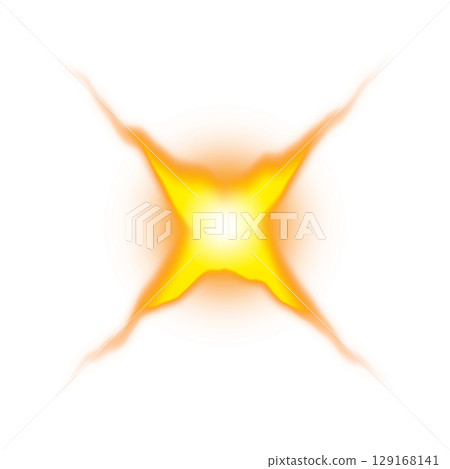 橘色徑向光效(透明背景) 橘色徑向光效(透明背景) 129168141