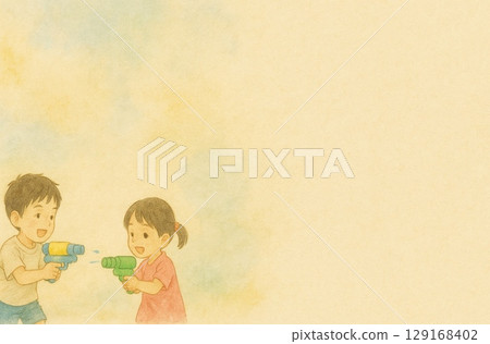 孩子們玩水槍 孩子們玩水槍 129168402