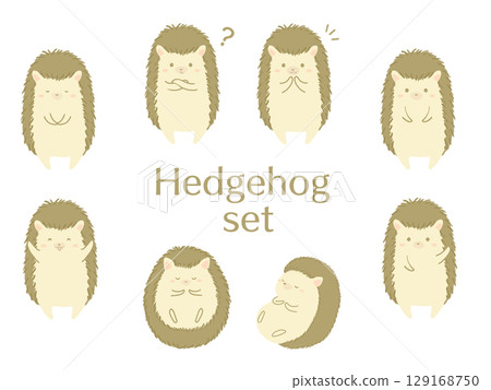 各種姿勢的刺猬 129168750