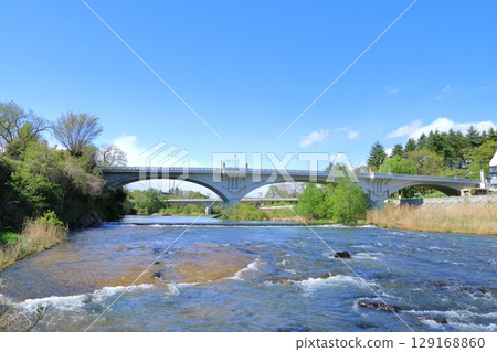 Hirose River and Ohashi Bridge, Sendai City, Miyagi Prefecture Hirose River and Ohashi Bridge, Sendai City, Miyagi Prefecture 129168860