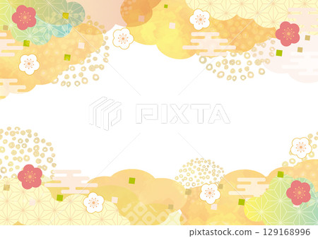 Stylish Japanese-style frame Stylish Japanese-style frame 129168996