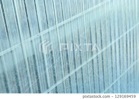 metal sheet roof texture background, house's design 129169459