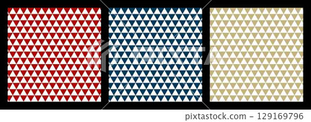 Three-color Japanese scale pattern 129169796