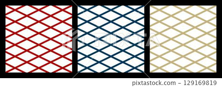 Three-color Japanese pattern 129169819