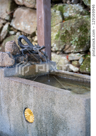 The site of Zuiryuji Temple, the Murakumo Imperial Palace, built on the site of the main keep of Yawatayama Castle. Omihachiman City, Shiga Prefecture, Japan 129169946