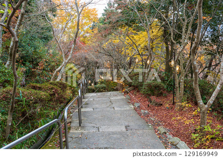 The site of Zuiryuji Temple, the Murakumo Imperial Palace, built on the site of the main keep of Yawatayama Castle. Omihachiman City, Shiga Prefecture, Japan The site of Zuiryuji Temple, the Murakumo Imperial Palace, built on the site of the main keep of Yawatayama Castle. Omihachiman City, Shiga Prefecture, Japan 129169949
