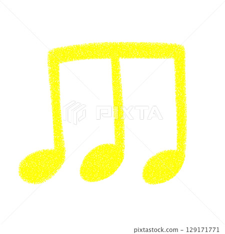可愛音符的彩色插圖 可愛音符的彩色插圖 129171771