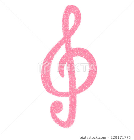 Colorful illustration of cute musical notes 129171775