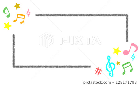 Colorful illustration of cute musical notes Colorful illustration of cute musical notes 129171798