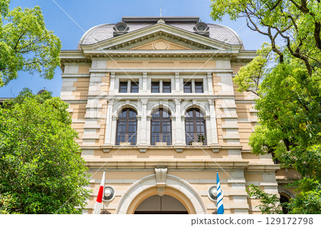 兵庫縣政府大樓南側入口（舊神戶縣政府大樓）縣迎賓館及資料館明治時代文藝復興現代建築 129172798