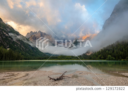 Mist Over the Emerald Lake Mist Over the Emerald Lake 129172822