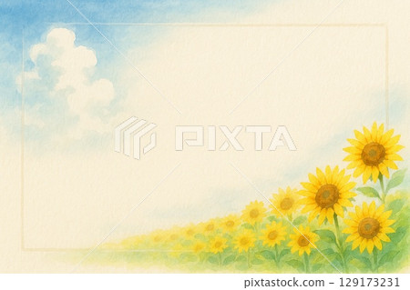 Postcard Sunflower 129173231