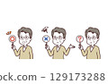 一位資深答疑者的插畫素材 129173288