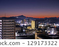 Izumo Fuji Oyama before dawn as seen from Matsue City 129173322
