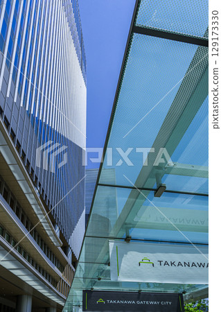 Takanawa Gateway, redevelopment in front of the station 129173330
