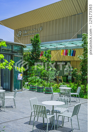 Takanawa Gateway, redevelopment in front of the station 129173363