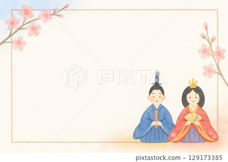 明信片 雛娃娃 女兒節 129173385