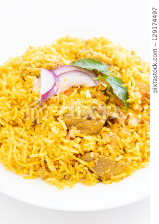 Delicious biryani Delicious biryani 129174497