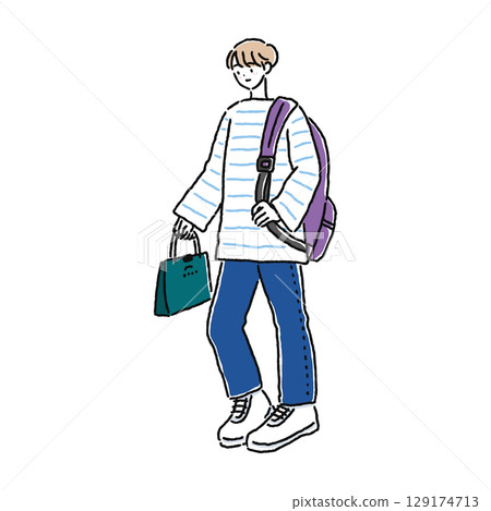 簡約時尚的人 129174713