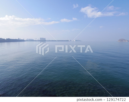The Seto Inland Sea as seen from Utazu Rinkai Park (Utazu Town, Kagawa Prefecture) The Seto Inland Sea as seen from Utazu Rinkai Park (Utazu Town, Kagawa Prefecture) 129174722