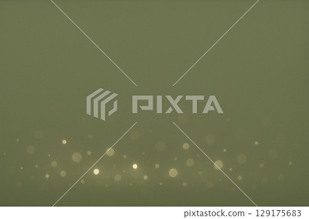 橄欖綠色柔和的光粒子背景 129175683