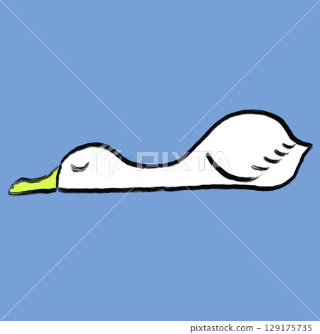 鴨子吉祥物插圖 - 高解析度 JPG 129175735