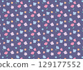 Floral pattern wrapping paper with a sophisticated color scheme 129177552