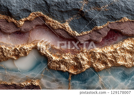 Design mockup and background. Marble polished surface. Veining details. Stone texture. Design mockup and background. Marble polished surface. Veining details. Stone texture. 129178007
