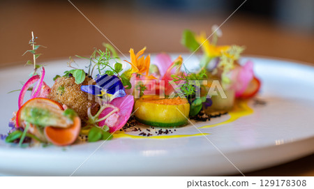 Artistic Culinary Dish Artistic Culinary Dish 129178308