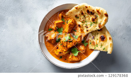 Butter Chicken with Naan Butter Chicken with Naan 129178368